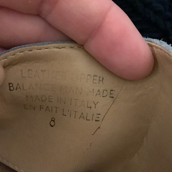 ANTHROPOLOGIE Lien Do Size 8 blue suede sandals - Picture 4 of 4